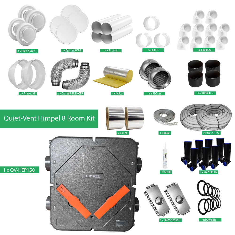 Quiet-Vent Himpel 8 Room Kit